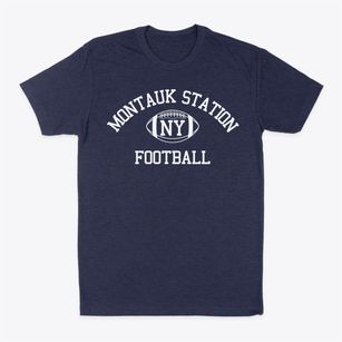 Montauk Station New York Football Classic Dad T-Shirt