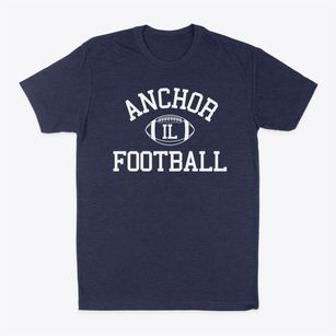 Anchor Illinois Football Classic Dad T-Shirt