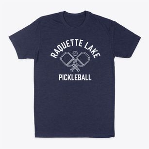 Raquette Lake New York Pickleball Classic Dad T-Shirt