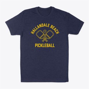 Hallandale Beach Florida Pickleball Classic Dad T-Shirt