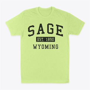 Sage Wyoming Classic Established Classic Dad T-Shirt