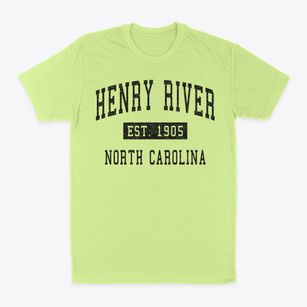 Henry River North Carolina Classic Established Classic Dad T-Shirt