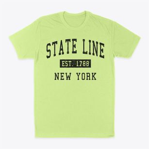State Line New York Classic Established Classic Dad T-Shirt