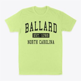 Ballard North Carolina Classic Established Classic Dad T-Shirt