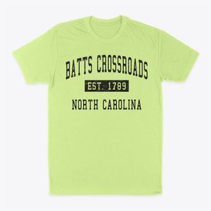 Batts Crossroads North Carolina Classic Established Classic Dad T-Shirt