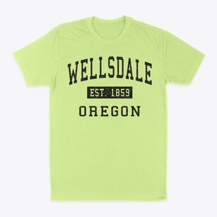 Wellsdale Oregon Classic Established Classic Dad T-Shirt