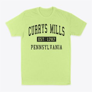 Currys Mills Pennsylvania Classic Established Classic Dad T-Shirt