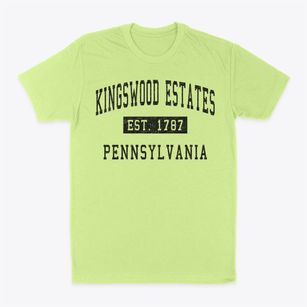 Kingswood Estates Pennsylvania Classic Established Classic Dad T-Shirt