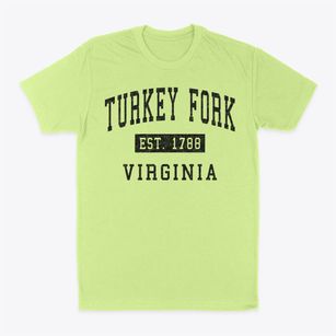 Turkey Fork Virginia Classic Established Classic Dad T-Shirt