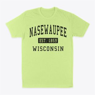 Nasewaupee Wisconsin Classic Established Classic Dad T-Shirt
