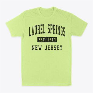Laurel Springs New Jersey Classic Established Classic Dad T-Shirt