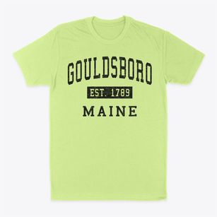 Gouldsboro Maine Classic Established Classic Dad T-Shirt