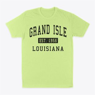 Grand Isle Louisiana Classic Established Classic Dad T-Shirt