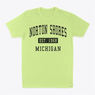 Norton Shores Michigan Classic Established Classic Dad T-Shirt