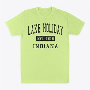 Lake Holiday Indiana Classic Established Classic Dad T-Shirt