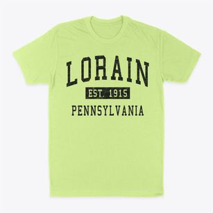 Lorain Pennsylvania Classic Established Classic Dad T-Shirt