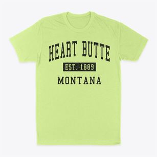 Heart Butte Montana Classic Established Classic Dad T-Shirt