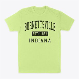 Burnettsville Indiana Classic Established Classic Dad T-Shirt
