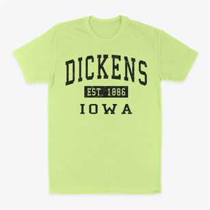 Dickens Iowa Classic Established Classic Dad T-Shirt
