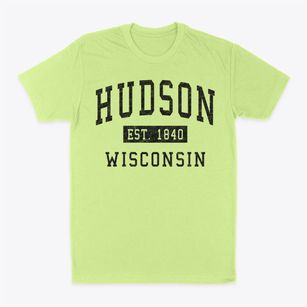 Hudson Wisconsin Classic Established Classic Dad T-Shirt