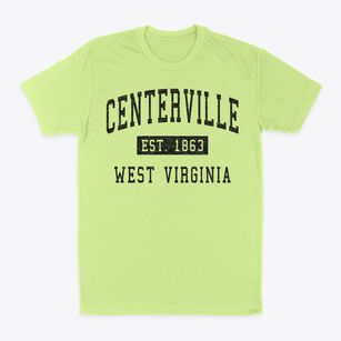 Centerville West Virginia Classic Established Classic Dad T-Shirt