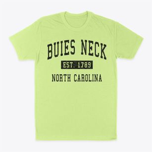 Buies Neck North Carolina Classic Established Classic Dad T-Shirt