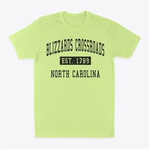 Blizzards Crossroads North Carolina Classic Established Classic Dad T-Shirt