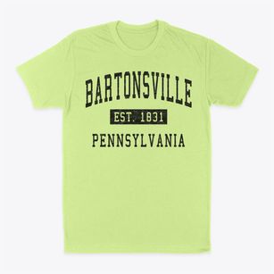 Bartonsville Pennsylvania Classic Established Classic Dad T-Shirt