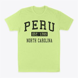 Peru North Carolina Classic Established Classic Dad T-Shirt