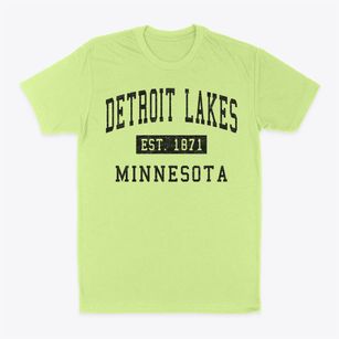 Detroit Lakes Minnesota Classic Established Classic Dad T-Shirt