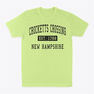Crocketts Crossing New Hampshire Classic Established Classic Dad T-Shirt