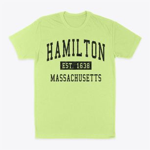 Hamilton Massachusetts Classic Established Classic Dad T-Shirt