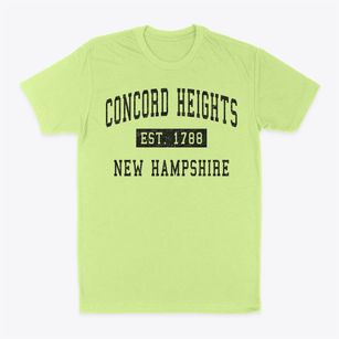 Concord Heights New Hampshire Classic Established Classic Dad T-Shirt