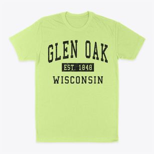 Glen Oak Wisconsin Classic Established Classic Dad T-Shirt