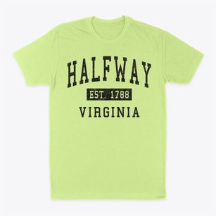 Halfway Virginia Classic Established Classic Dad T-Shirt