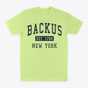 Backus New York Classic Established Classic Dad T-Shirt