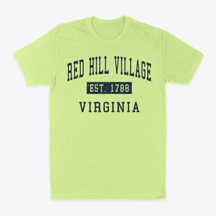 Red Hill Village Virginia Classic Established Classic Dad T-Shirt