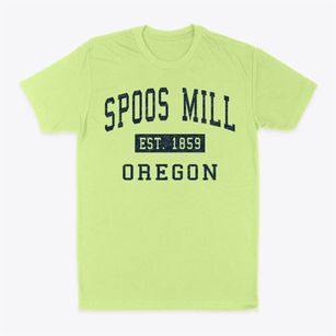 Spoos Mill Oregon Classic Established Classic Dad T-Shirt