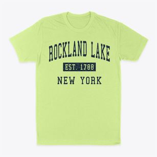 Rockland Lake New York Classic Established Classic Dad T-Shirt