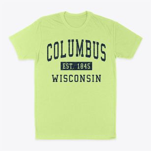 Columbus Wisconsin Classic Established Classic Dad T-Shirt