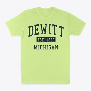 Dewitt Michigan Classic Established Classic Dad T-Shirt