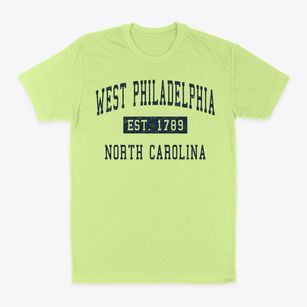 West Philadelphia North Carolina Classic Established Classic Dad T-Shirt