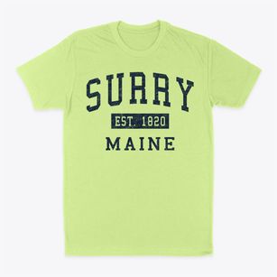Surry Maine Classic Established Classic Dad T-Shirt
