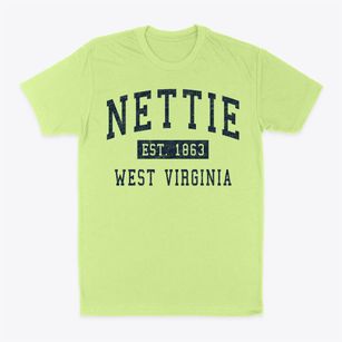 Nettie West Virginia Classic Established Classic Dad T-Shirt