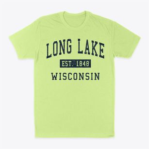 Long Lake Wisconsin Classic Established Classic Dad T-Shirt