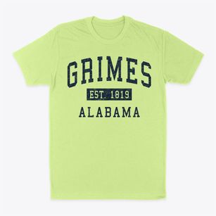 Grimes Alabama Classic Established Classic Dad T-Shirt