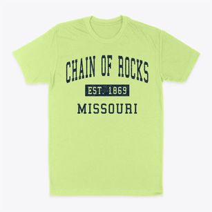 Chain Of Rocks Missouri Classic Established Classic Dad T-Shirt
