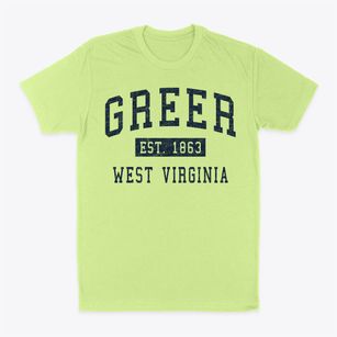 Greer West Virginia Classic Established Classic Dad T-Shirt
