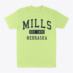 Mills Nebraska Classic Established Classic Dad T-Shirt