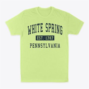 White Spring Pennsylvania Classic Established Classic Dad T-Shirt